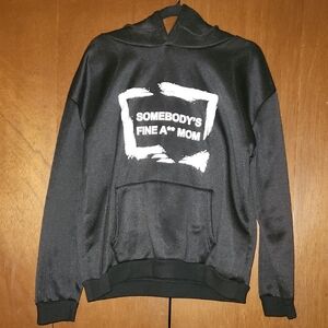 Black Graphic Hoodie